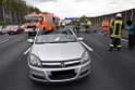 VU Auffahrunfall A 3 Rich Oberhausen kurz vor AS Koeln Dellbrueck P094